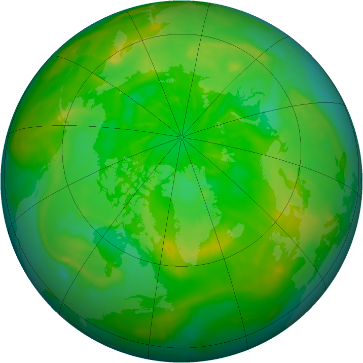 Arctic ozone map for 30 June 2014